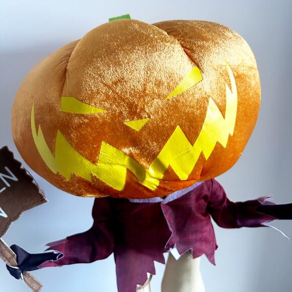 Gemmy Nightmare Before Christmas - Pumpkin King 22” Halloween Town Porch Greeter - Picture 2 of 8